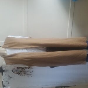 August Silk Carmel color sleeveless cardigan vest Size M